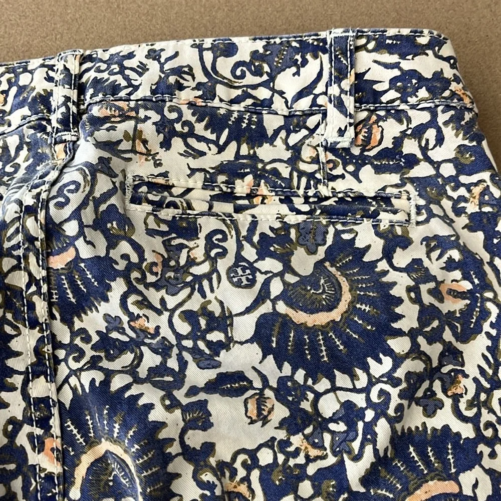 TORY‎ BURCH IZZY PRINTED CROPPED SKINNY JEANS WOMEN'S SIZE 25